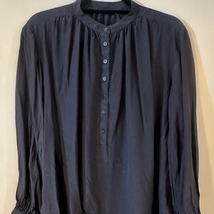 Massimo Dutti Dark Blue Casual Button Down Shirt